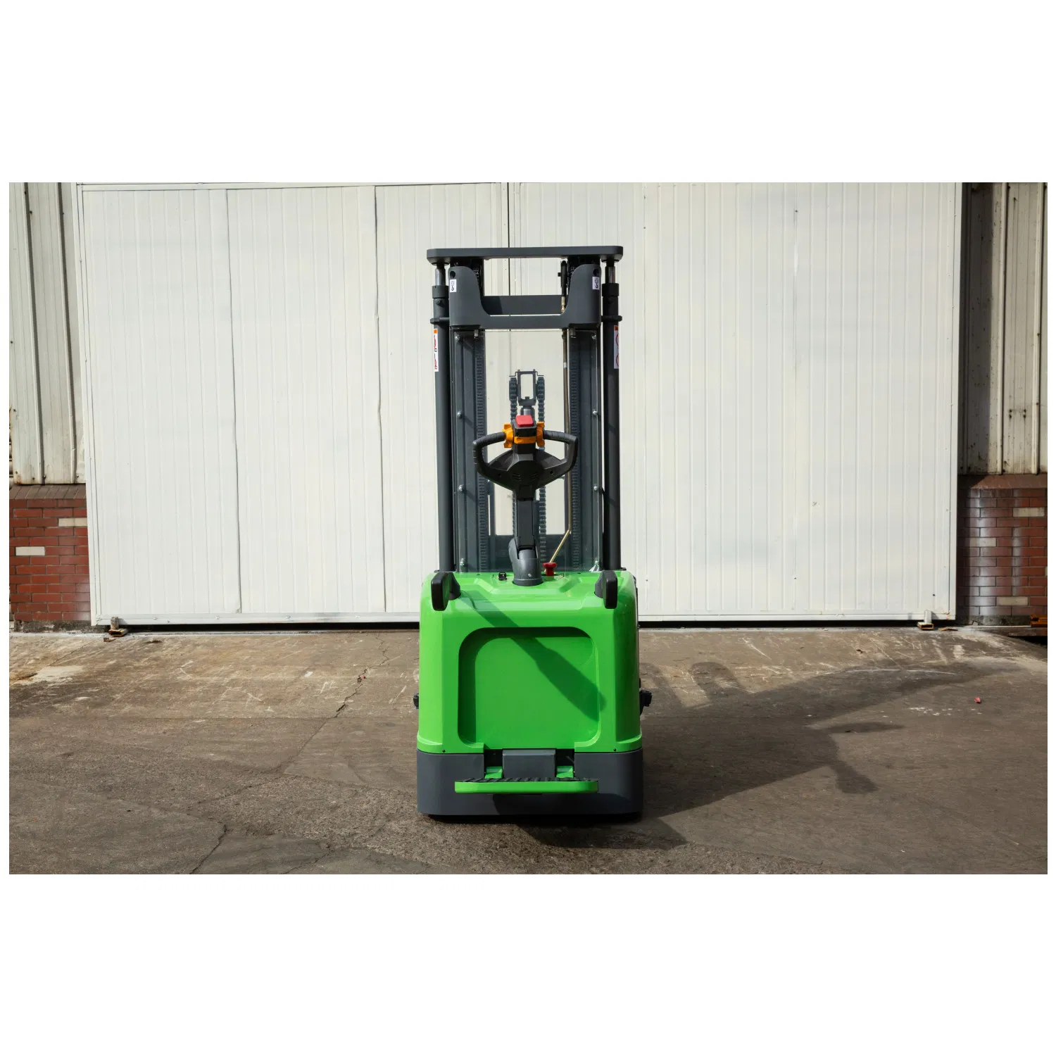 2.0 Ton 2000kg Warehouse Using Rider Type Heavy Duty Electric Pallet Stacker Forklift Truck with Support Leg