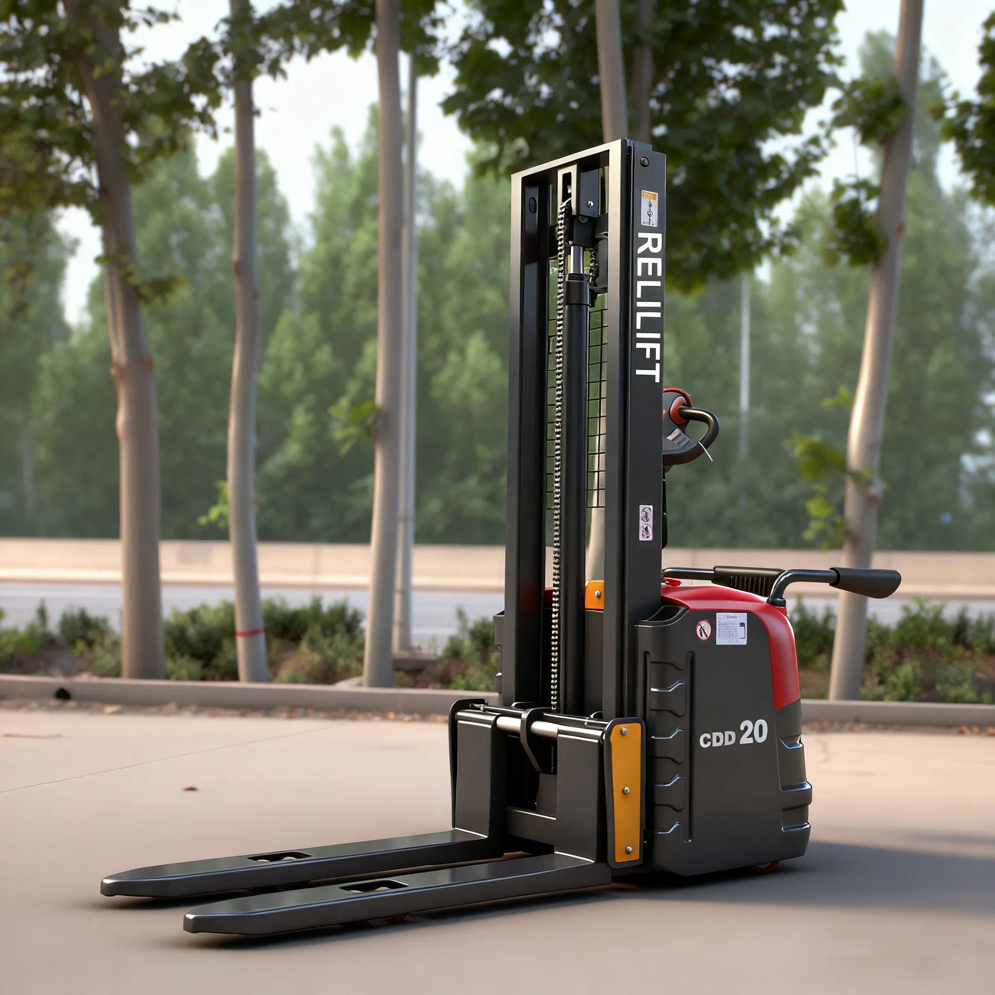 Free Shipping Stacker Electric Forklift Pallet Lifter 2000kg Full Electric Walkie Stacker Cheap Price