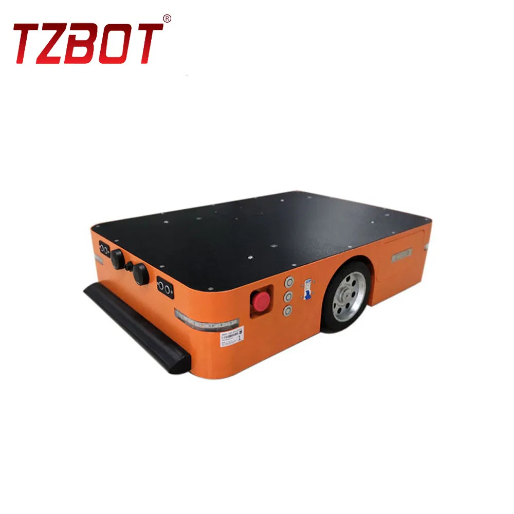 Tzbot High End Series Products 200kg Agv Robot Heavy Load Capacity Automated Guided Vehicle Agv with Fast Agv Chassis and Good Agv Price (TZAGV-B02)