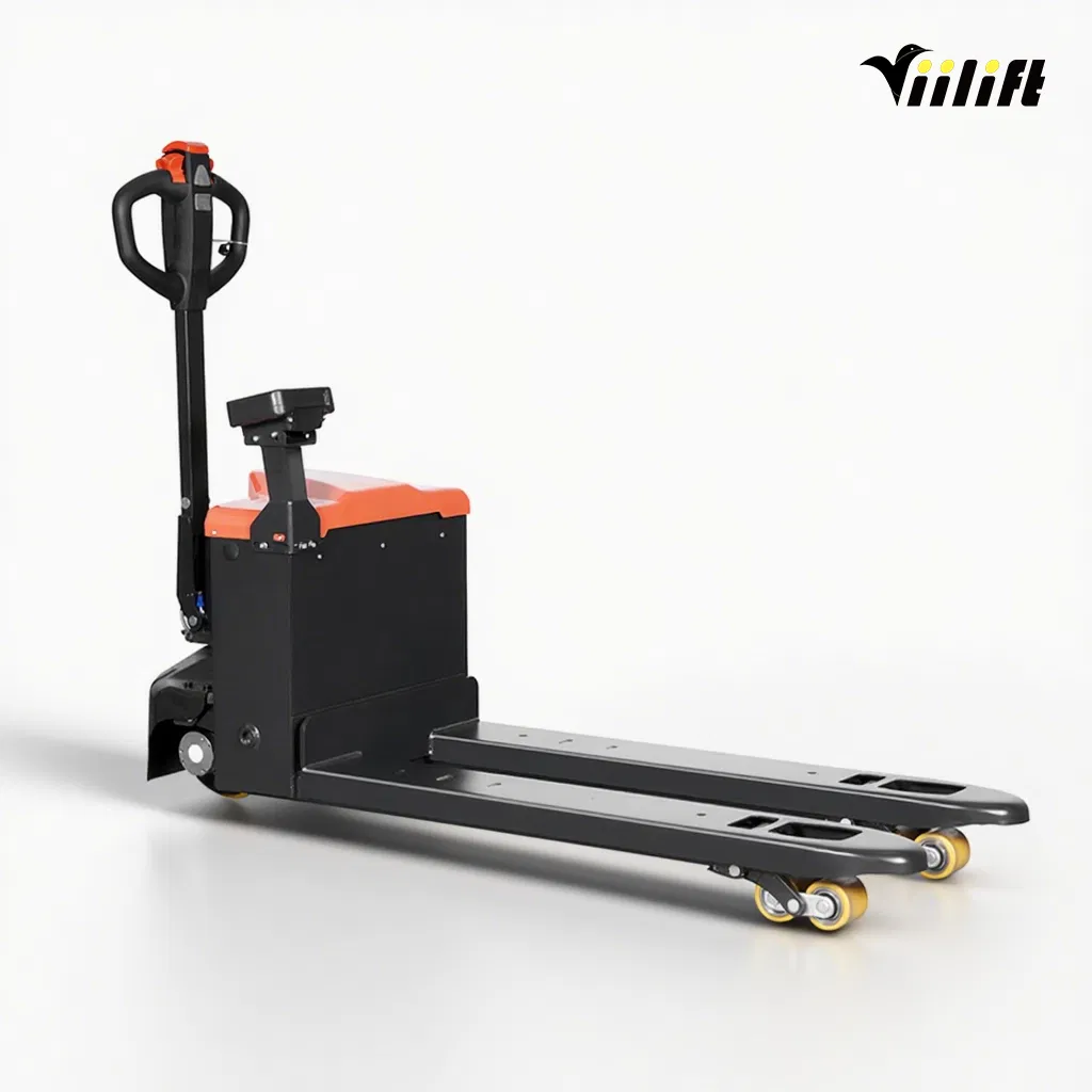 Manufacturer Heavy-Duty 2000kg 2500kg 2ton 3ton Lead-Acid Lithium Battery Full Electric Pallet Truck Powered Forklift Semi Electric Pallet Jack with Scale