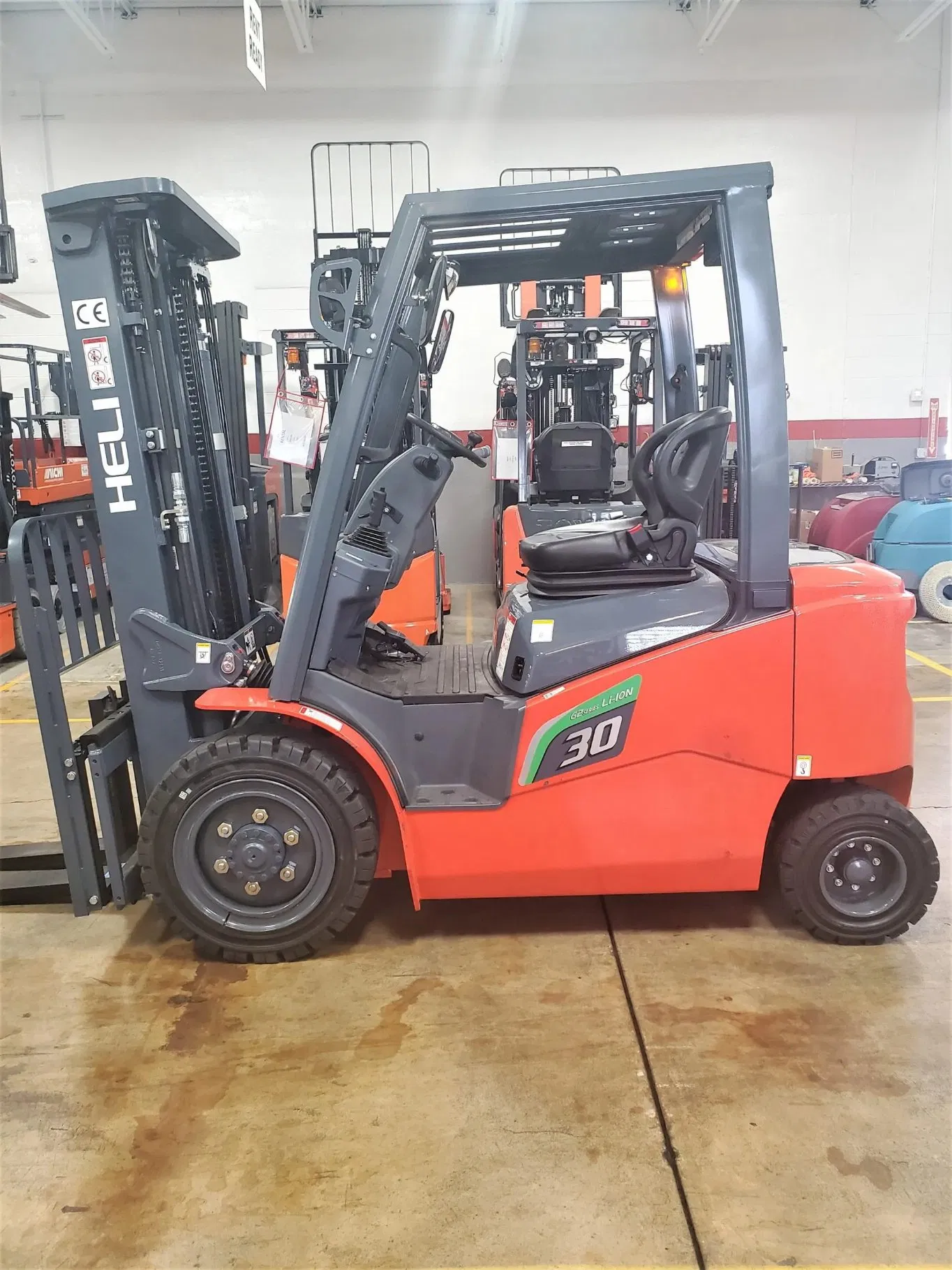 3 Ton 5 Ton Lithium Battery Electric Forklift Cpcd30 Cpcd50 Hydraulic Pallet Truck Diesel Forklift Cpd30 Powered Pallet Truck