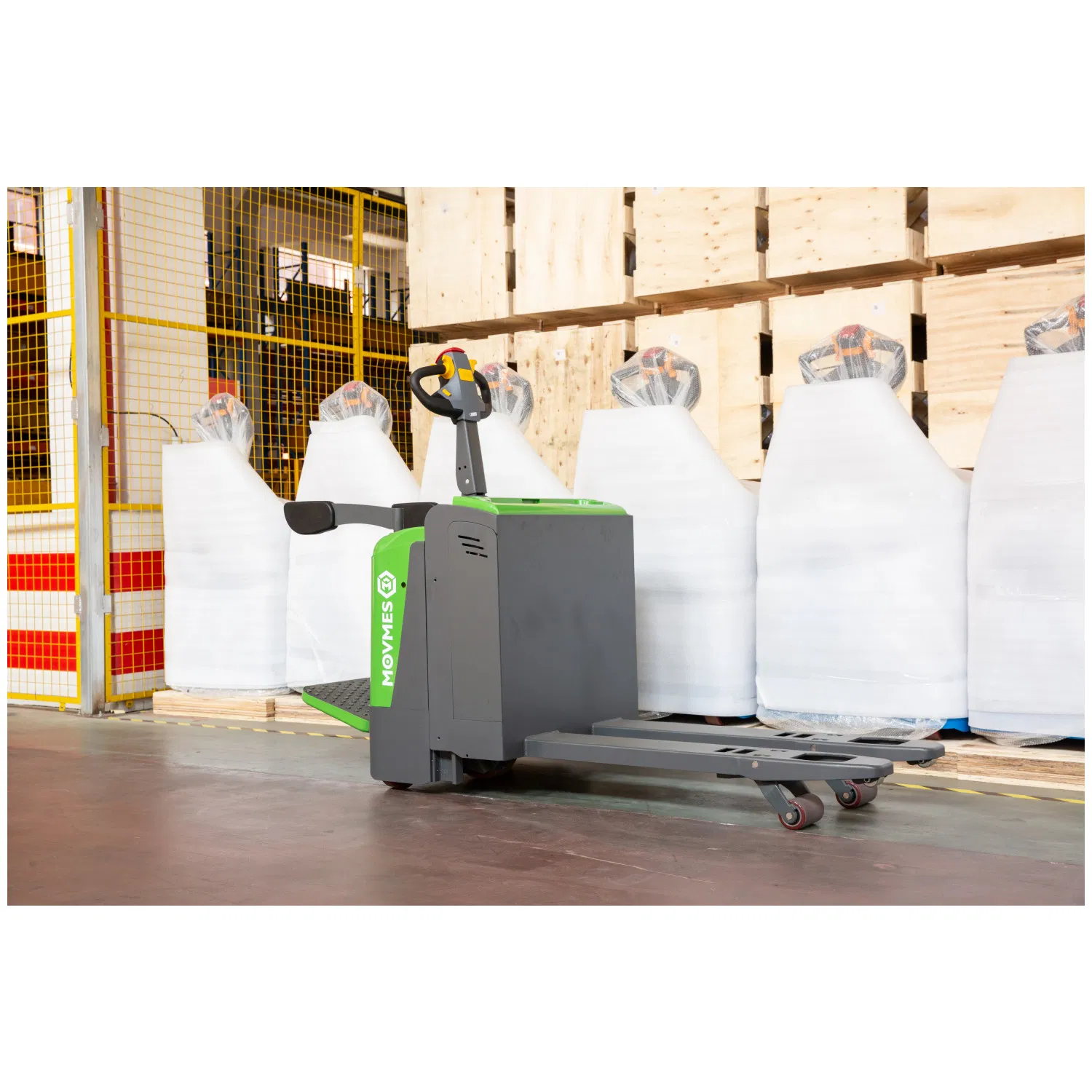 3000kg 3ton Capacity Stand-on Type Platform Electric Battery Rider Pallet Truck with Brushless AC Motor