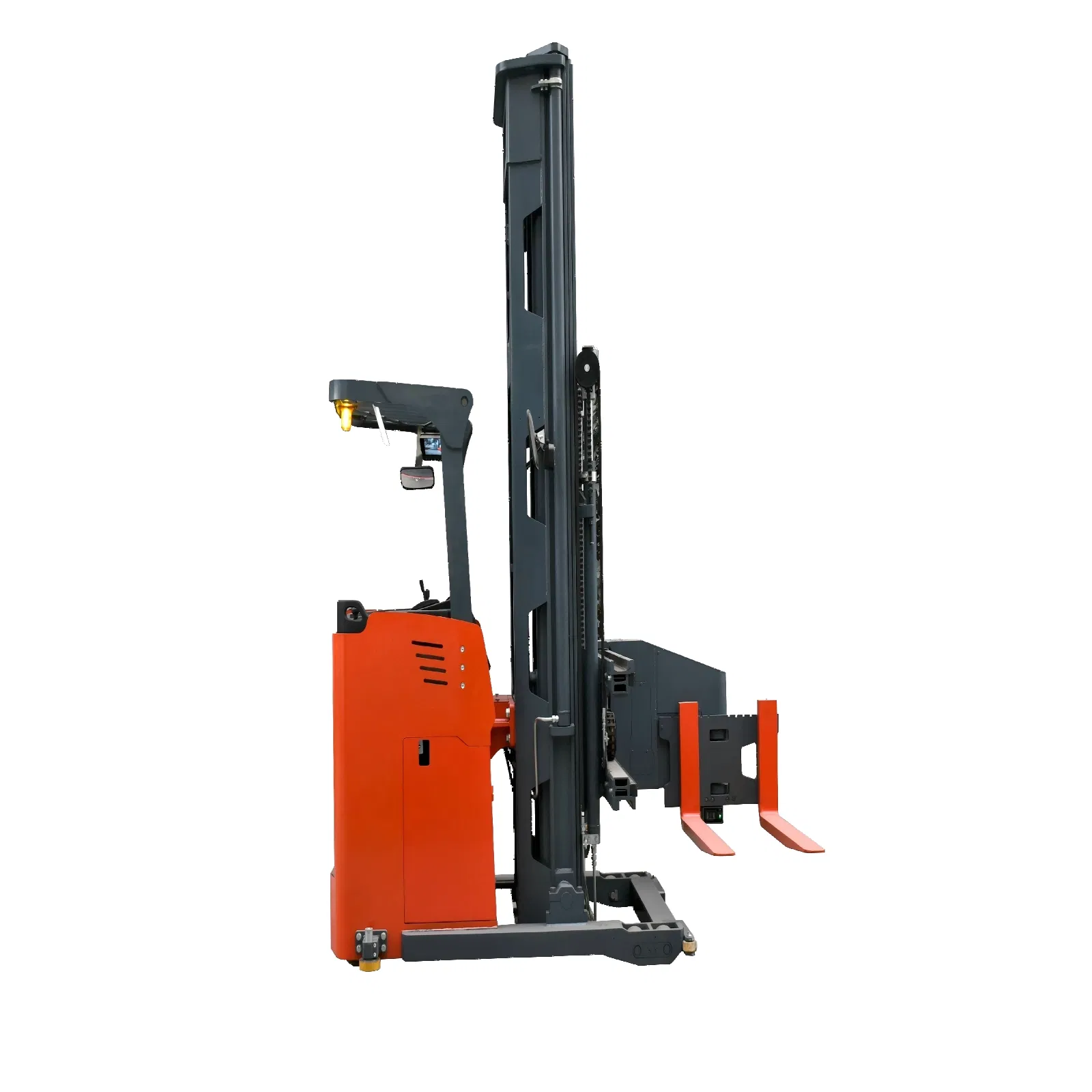 Three 3 Way Electric 1.5ton Narrow Aisle Reach Truck Pallet Stacker Vna Forklift