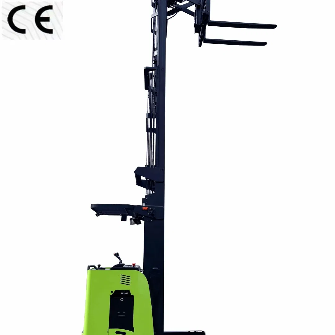 Heavy Duty Double Scissor Fork Electric Stacker with Extended Reach and High Lifting Capacity