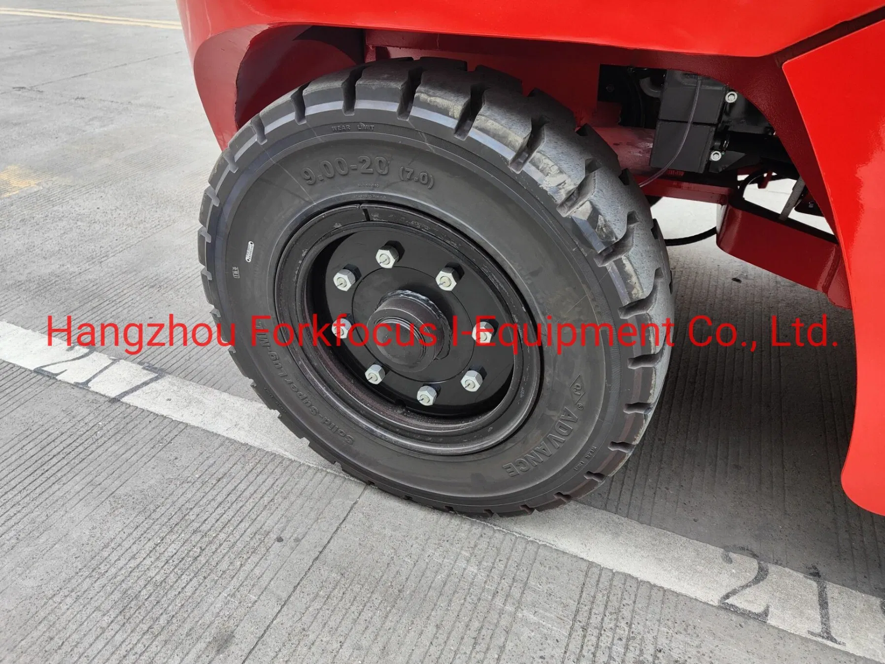 Hangcha Counterbalance Forklift 28ton Heavy Duty Forkfocus Truck with Container Mast