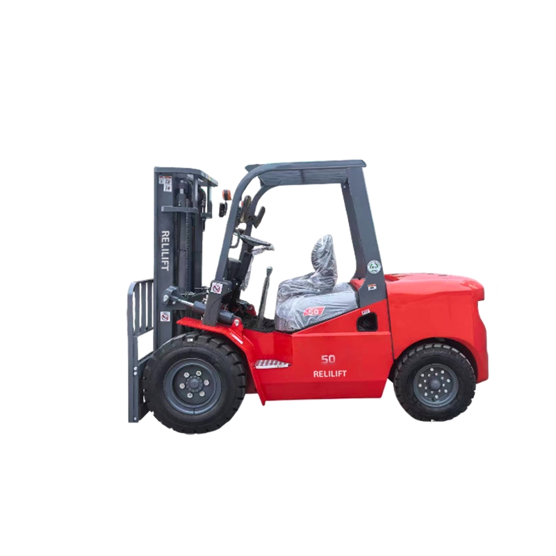 Heavy Duty Advanced Engineered Farmland Low Noise Durable Construction Counterbalance 5 Ton Diesel Forklift