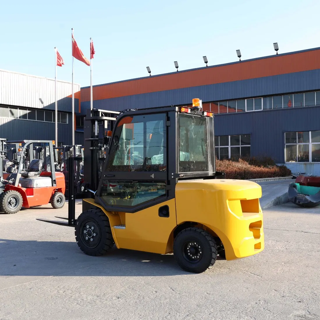 Heavy Duty 3 Ton 3.5ton 3500kg Diesel Forklift Lifting Truck Chinese Factory Counterbalance Construction Heavy Duty