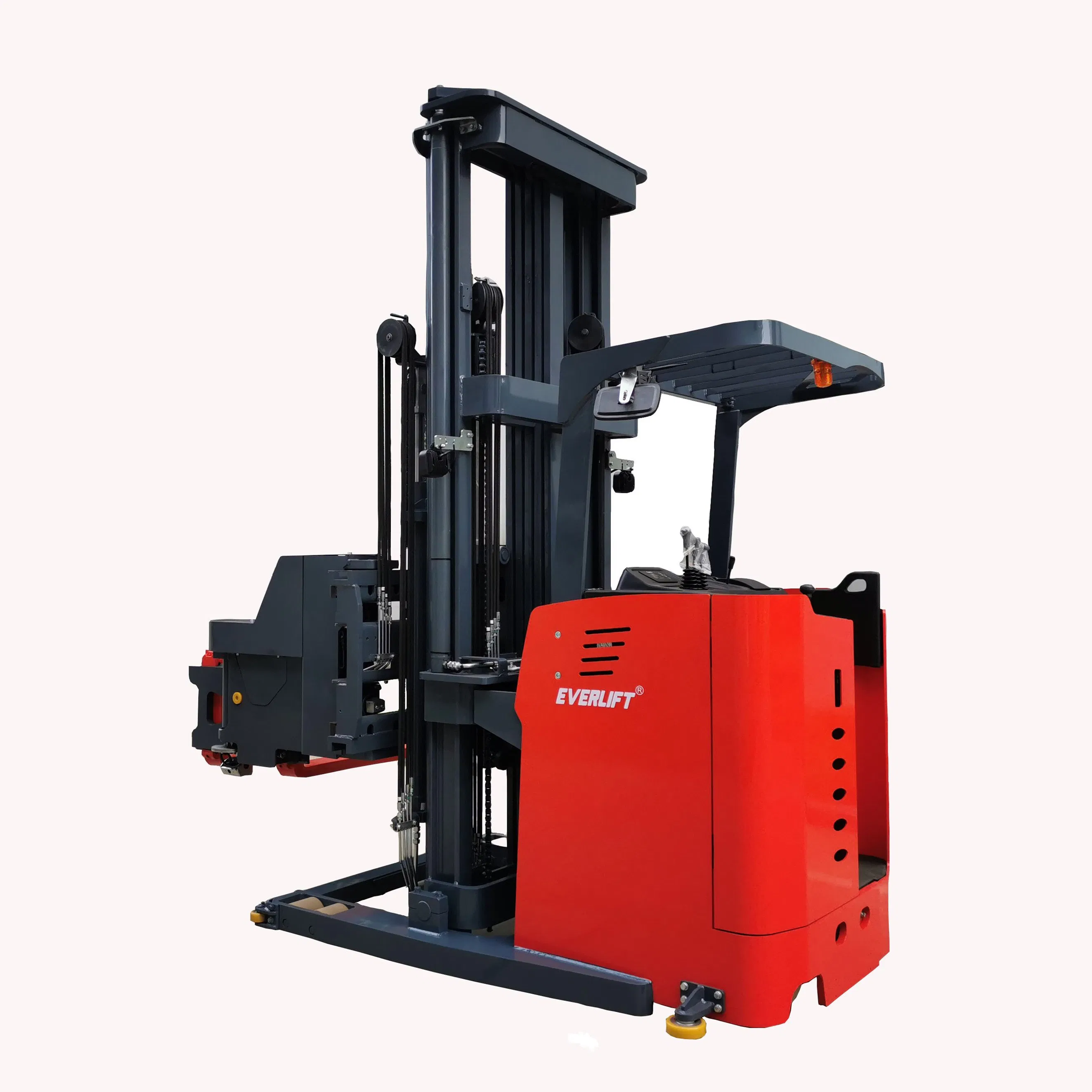 Three Way Stacker Forklift Vna Very Narrow Aisle Trilateral Forklift 1.6t Stand-on Electric Stacker for Warehouse