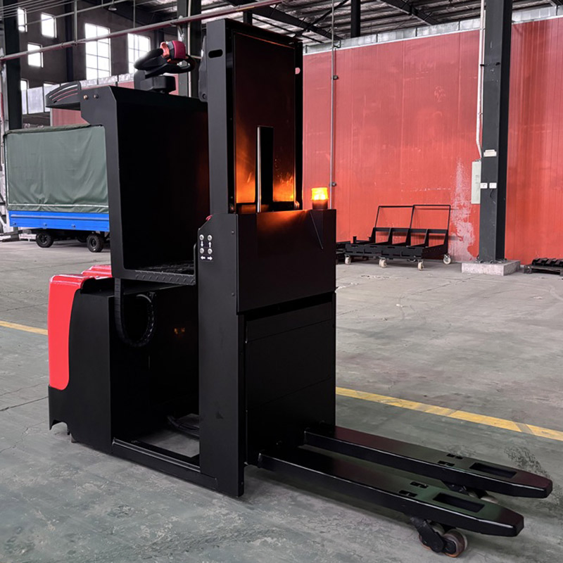 Warehouse Order Picker 2500kg Electric Low Level Rider Order Picker with 800-100mm Platform Lifting Heihgt