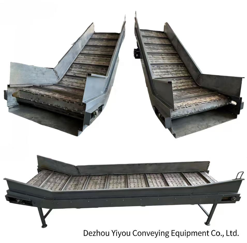 Painted Carbon Steel Belt Conveyor / Coated Frame Chain Conveyor for Indoor Use