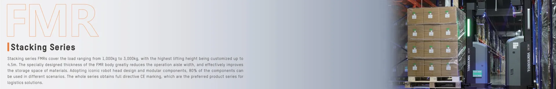 Warehouse Stacking Robot Banner