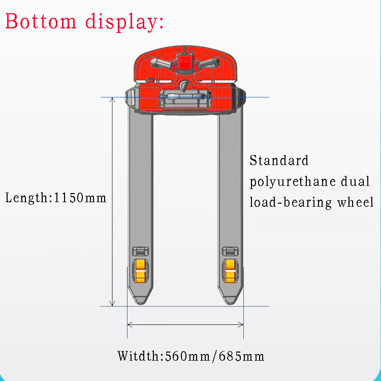 Warehouse Logistics Stacker New Condition Narrow Fork Small Electric Pallet Truck Forklift