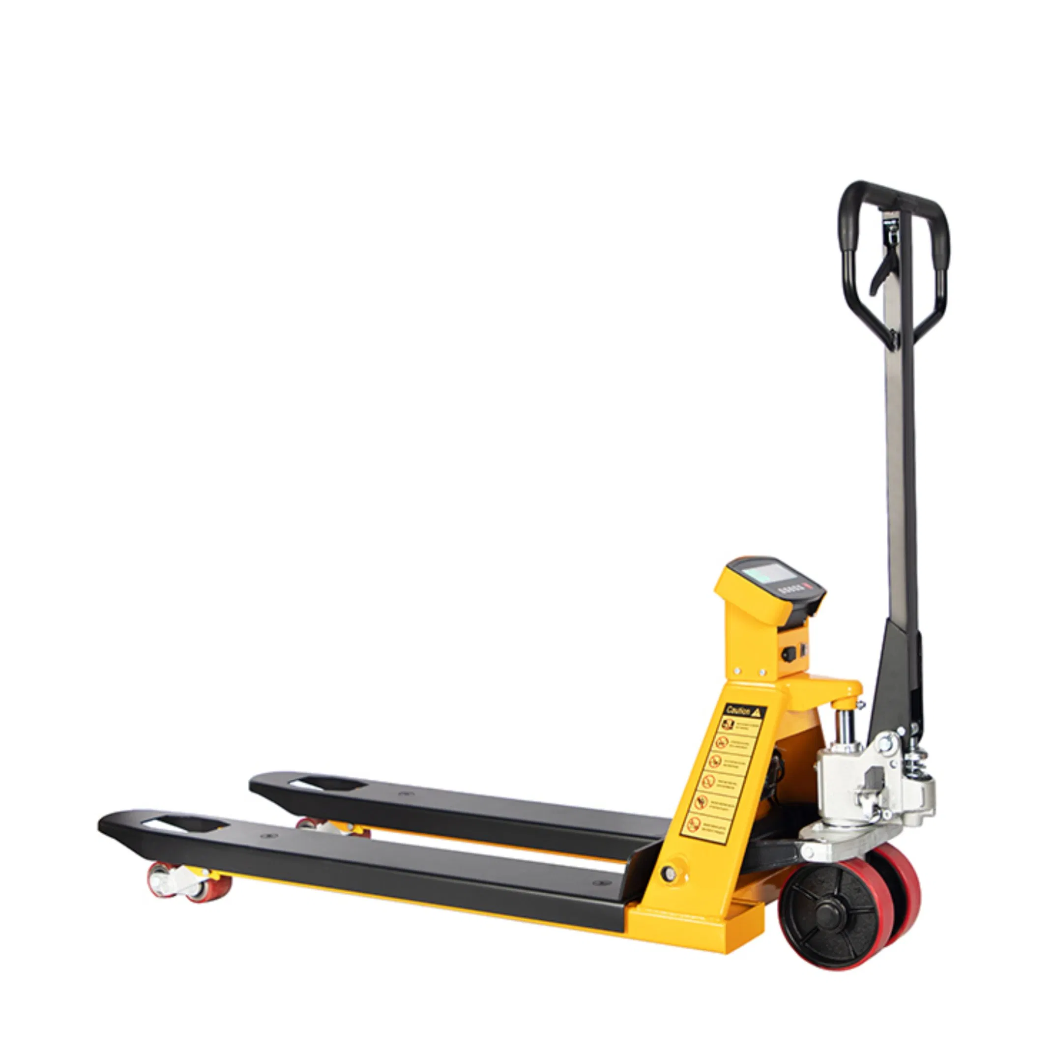 2500kg 3ton Low Profile Semi Hand Pallet Truck Pallet Jack with Brakes Forklift Stacker Lifter for Warehouse
