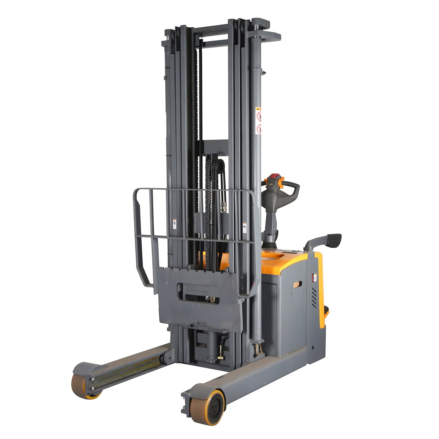 High Strength Counterbalanced Electric Reach Stacker with German Steel Mast