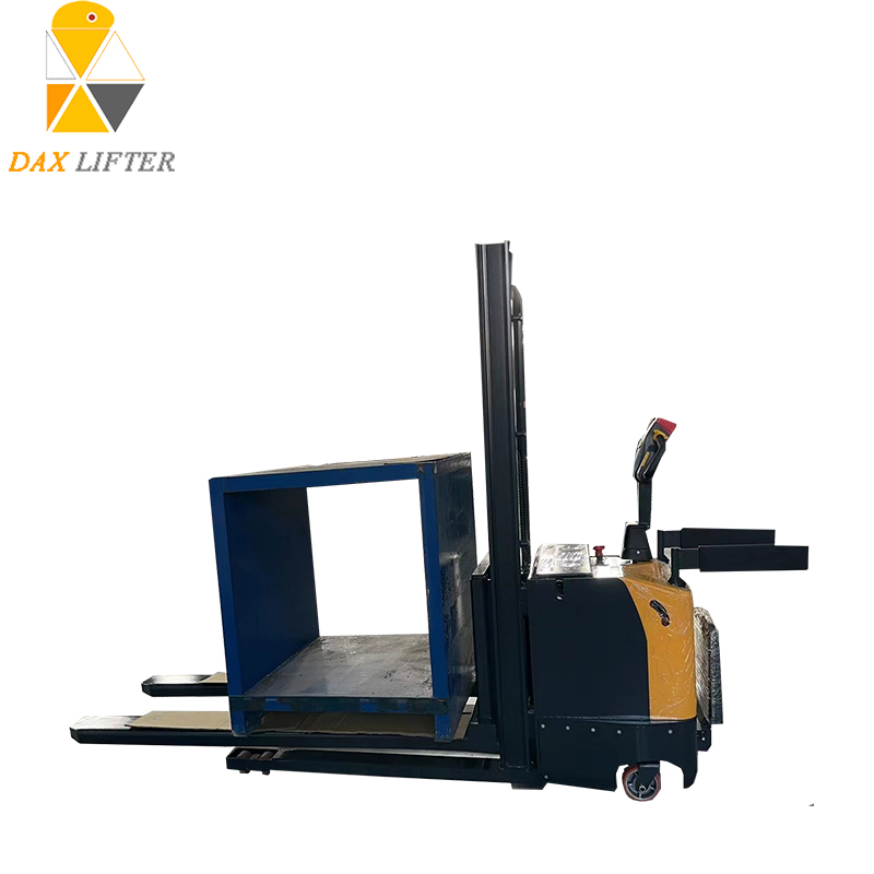Warehouse Solution Electric Stacker 1500kg Pallet Truck with Polyurethane Wheels