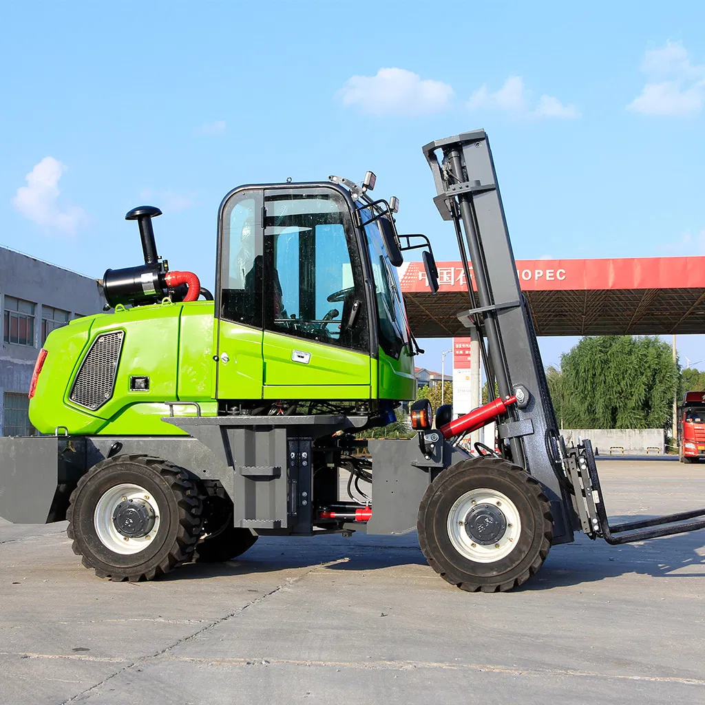 1ton/2ton/3ton/4ton/5ton/6ton CE Certification Electric/Diesel/LPG/Gasoline Engine Rough Terrain/ Offroad/Electric Hydraulic Power Mini off Road Forklift