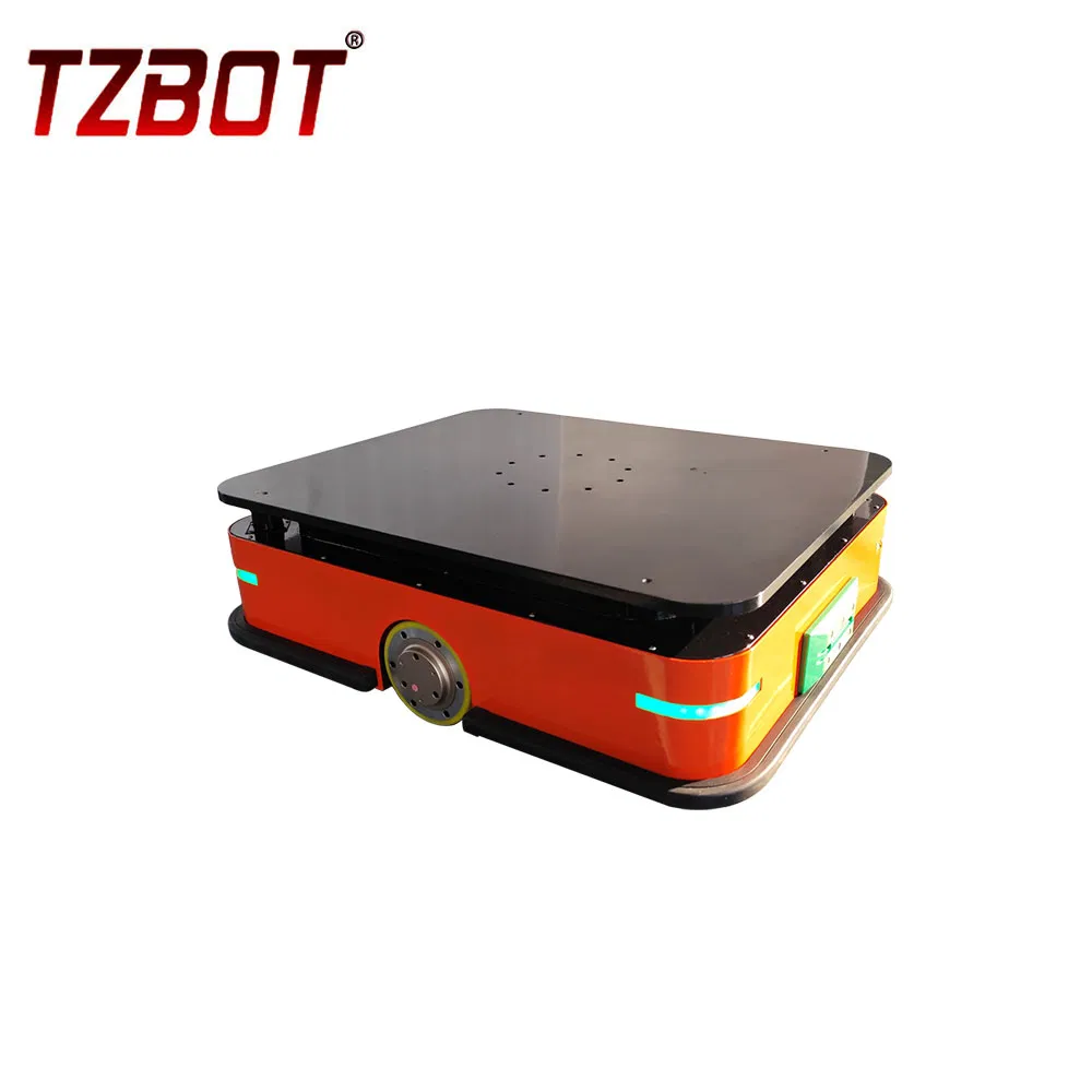 Tzbot 2024 Laser Agv 600kg Heavy Load Capacity AMR Warehouse Jacking up Slam AMR Robot Autonomous Mobile Robot for Material Handling