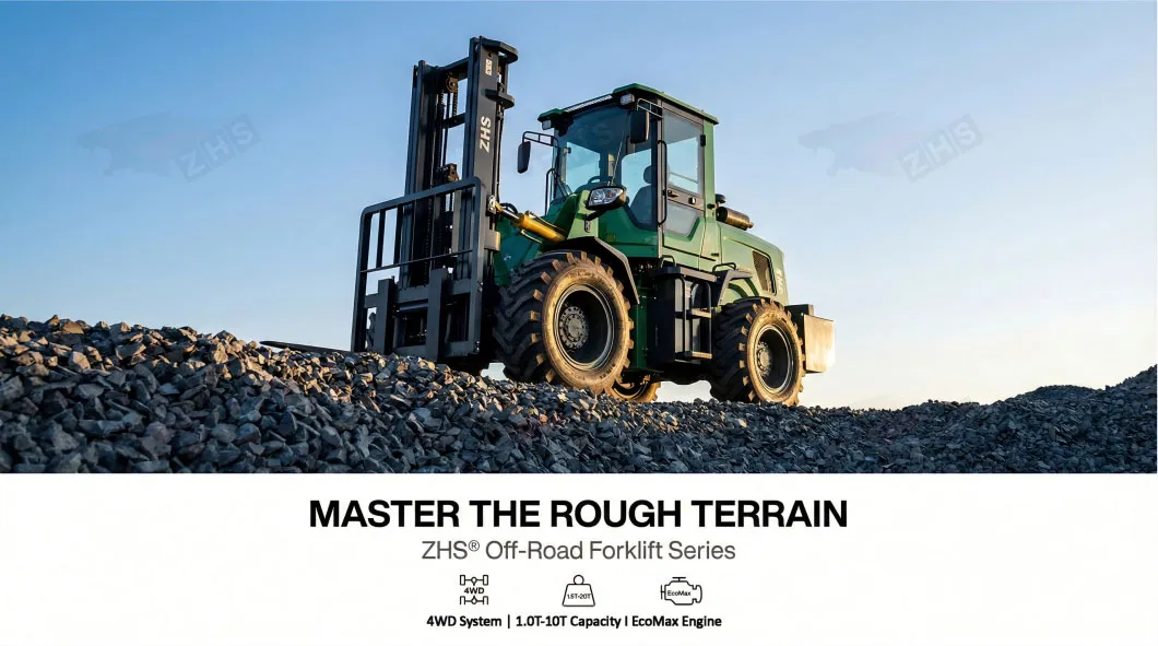 Rough Terrain Forklift Display 1