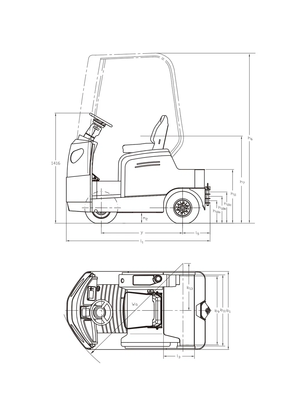 Electric Tow Tractor View 1