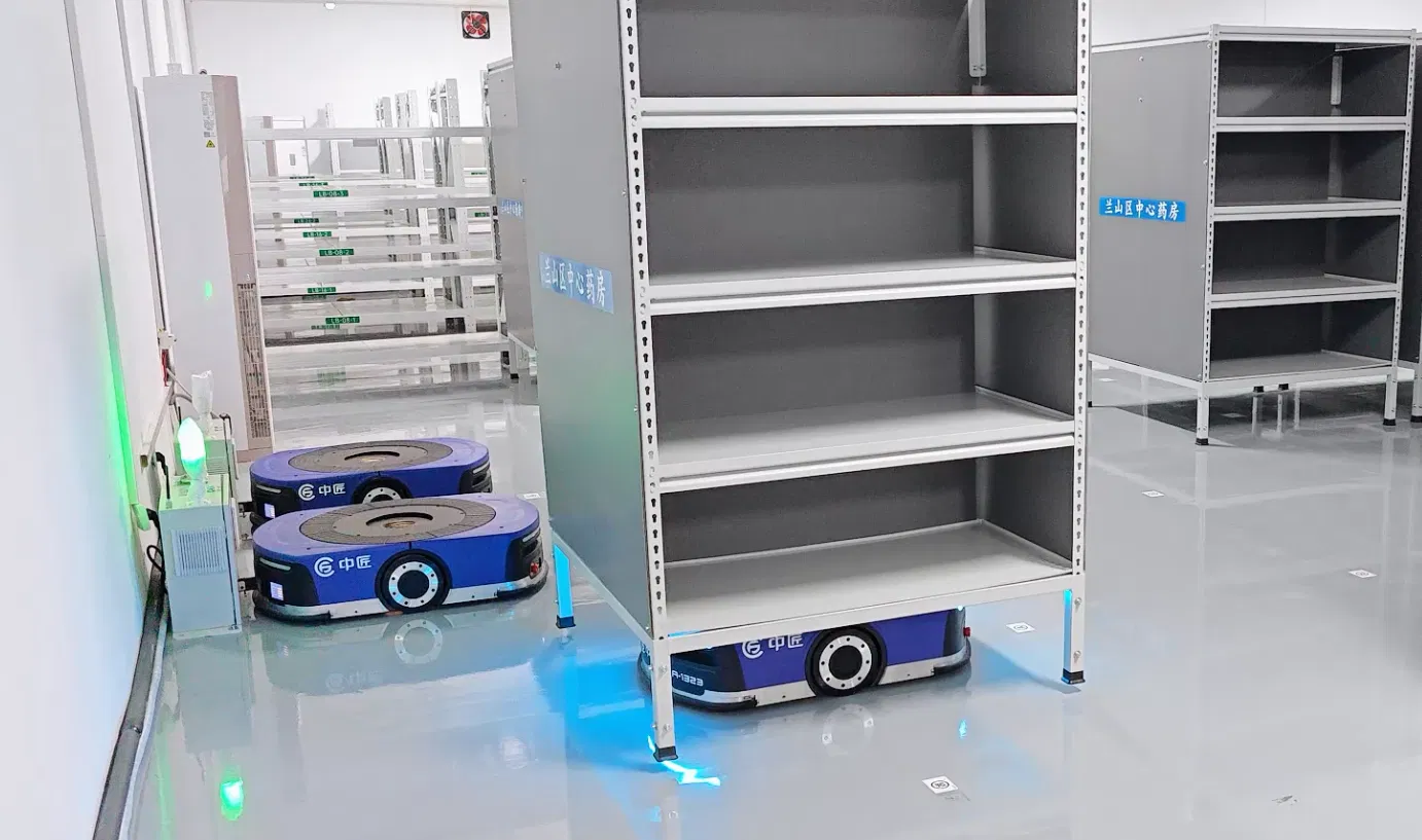 ISO Certified Roller Agv Platform Robot for Automated Warehouse Solutions