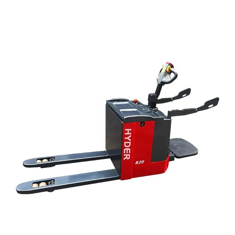 Electric Powered Rider Pallet Jack 4400lbs Capacity Stand on Pallet Truck