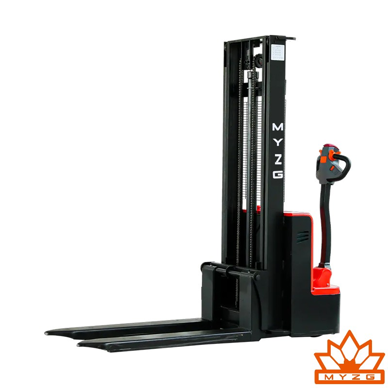 High-Reach 1500kg Battery Stacker Mingyu 1.5ton 2500-4500mm Lift Narrow Aisle Warehouse Electric Stacker