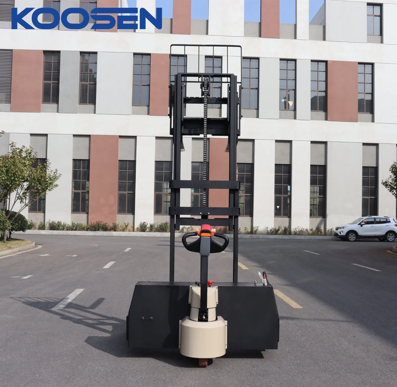 Electric Pallet Truck Stacker Industrial Walkie Stacker Rough Terrain Pallet Truck