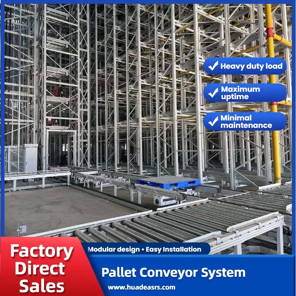Storage Smart Automated Racks Industrial Pallet Conveyor System Automated Pallet Shelf