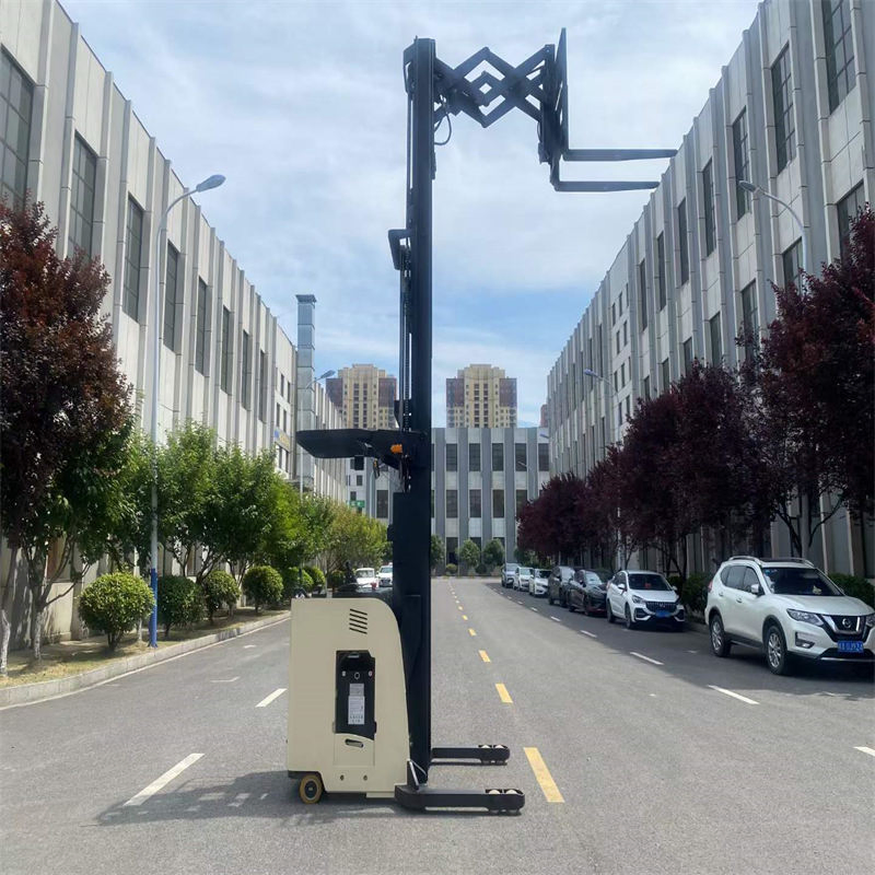 Heavy Duty Double Scissor Fork Electric Stacker with Extended Reach and High Lifting Capacity