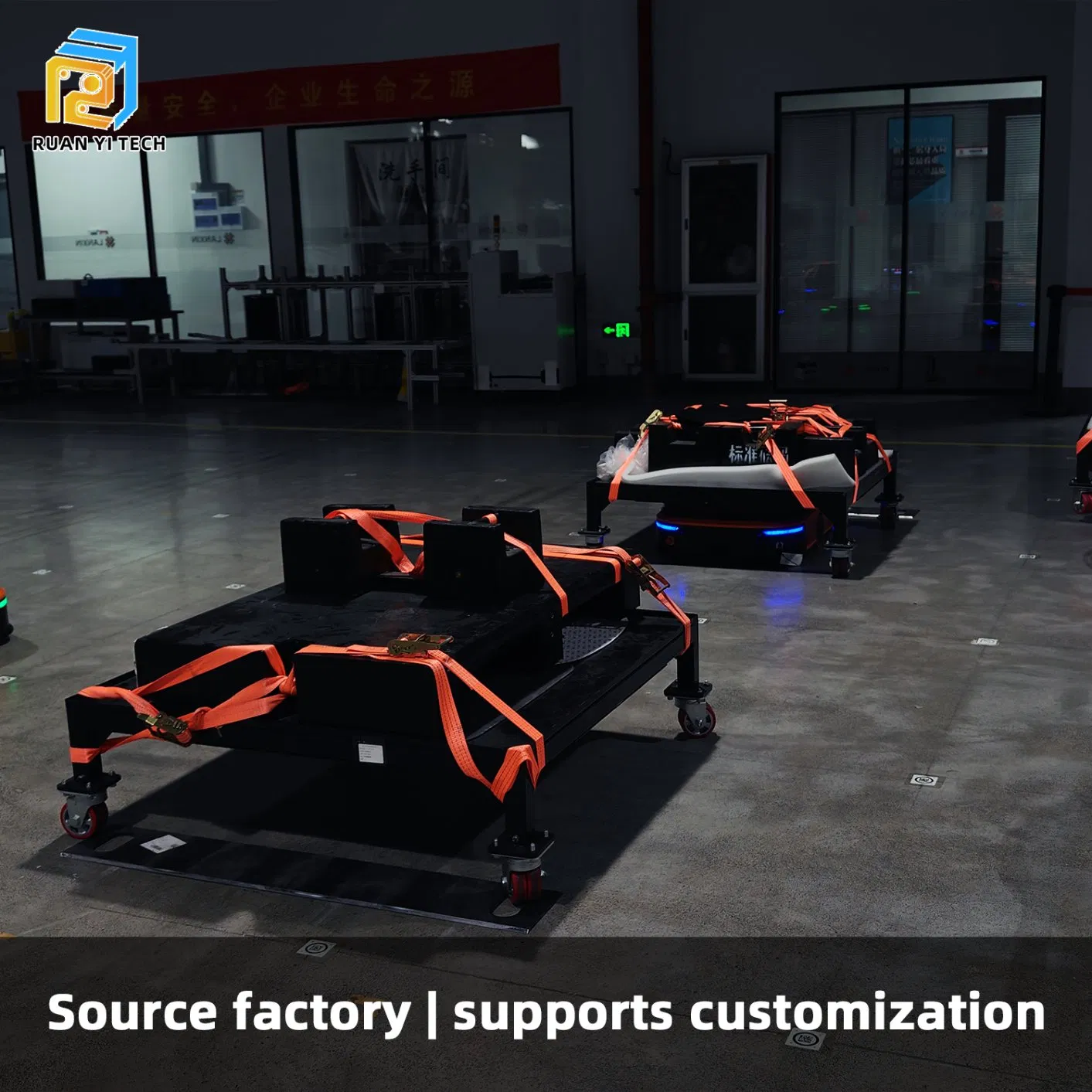 Ruanyi 2025 Laser Agv 2000kg Lifting Height 3000mm Heavy-Duty AMR Warehouse Lifting Slam Forklift Robot