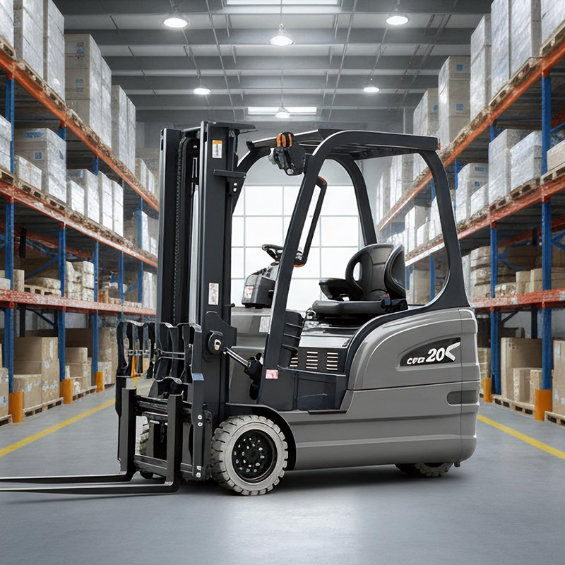 Warehouse Small Lithium Battery Three Wheel Electric Forklift Manufacturers, 1ton 2ton 2.5ton 3ton Powered Forklift Truck, Cpd Model Standard Export Packing