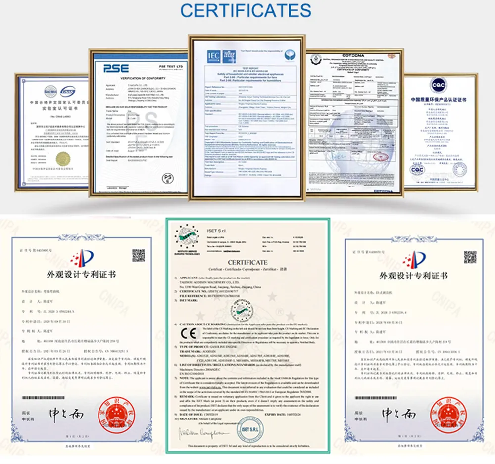 Quality Certifications