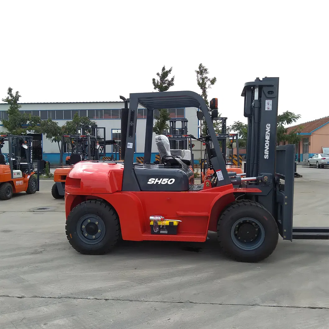 Diesel Forklift Side View
