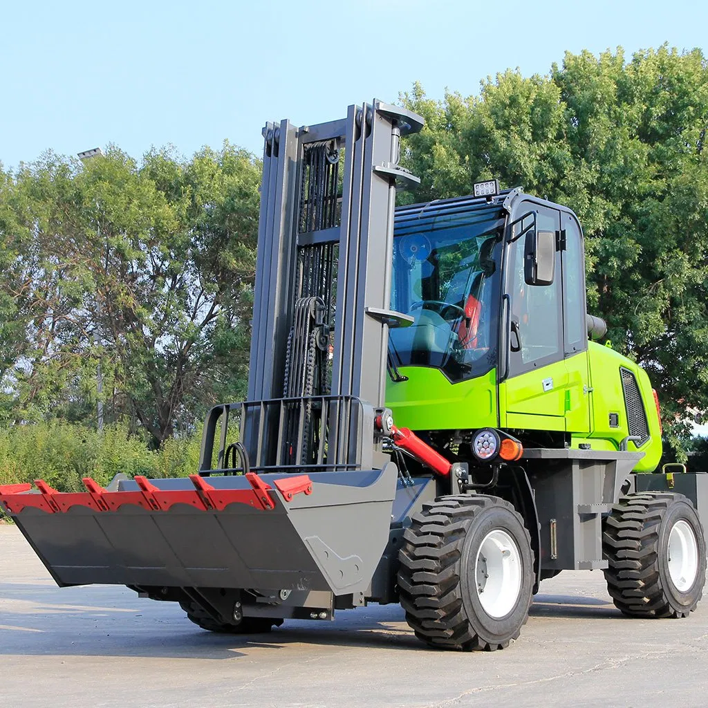 1ton/2ton/3ton/4ton/5ton/6ton CE Certification Electric/Diesel/LPG/Gasoline Engine Rough Terrain/ Offroad/Electric Hydraulic Power Mini off Road Forklift