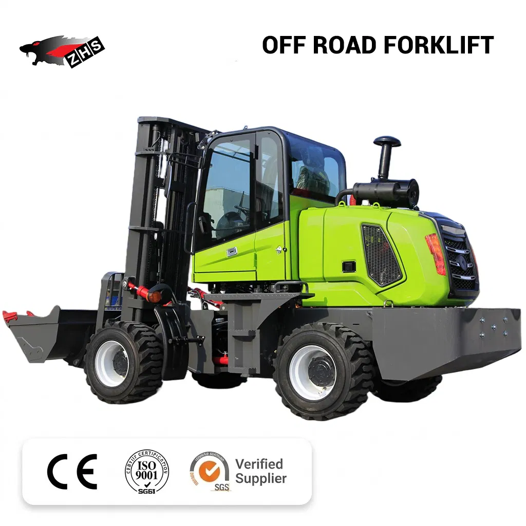 OEM ODM Mini 3 Ton Diesel with Side Loader Rough Terrain Forklift