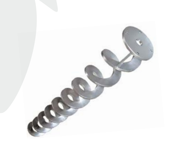 Rust-Proof Painted Carbon Steel Screw Conveyor for Indoor Material Transfer Operations