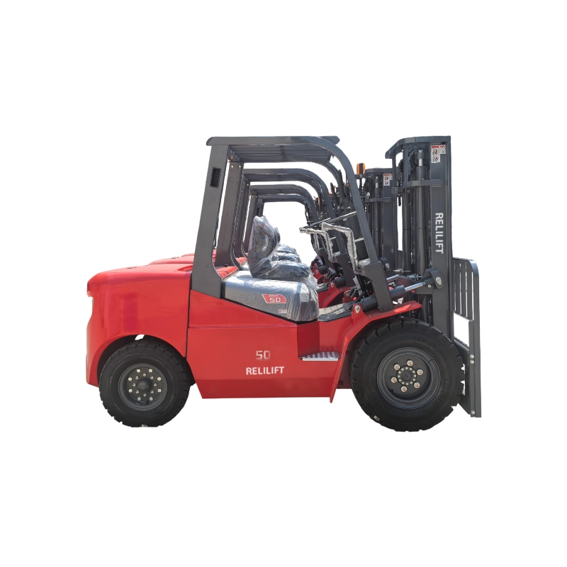 Heavy Duty Advanced Engineered Farmland Low Noise Durable Construction Counterbalance 5 Ton Diesel Forklift