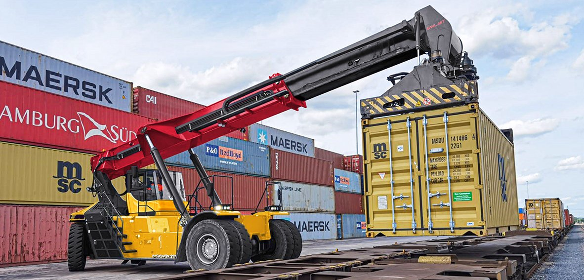 15m High Stability 45ton Container Reach Stacker Srsc4535g5-S with High Performance