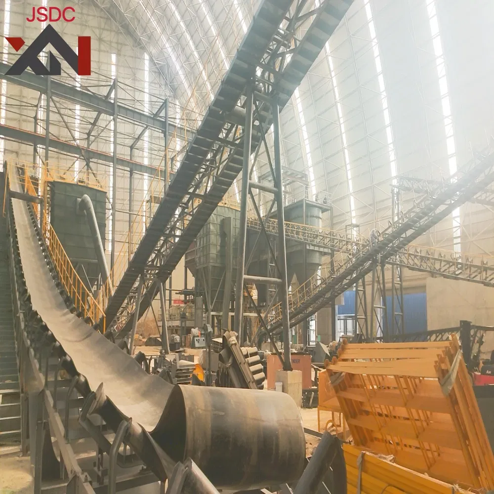 Durable Heavy Duty Belt Conveyor for Indoor Bulk Material Handling