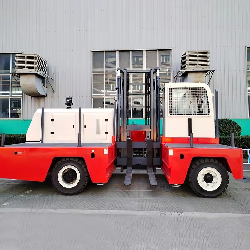 New 10 Ton 12 Ton Diesel Side Loader Forklift with Japan Engine Close Cab