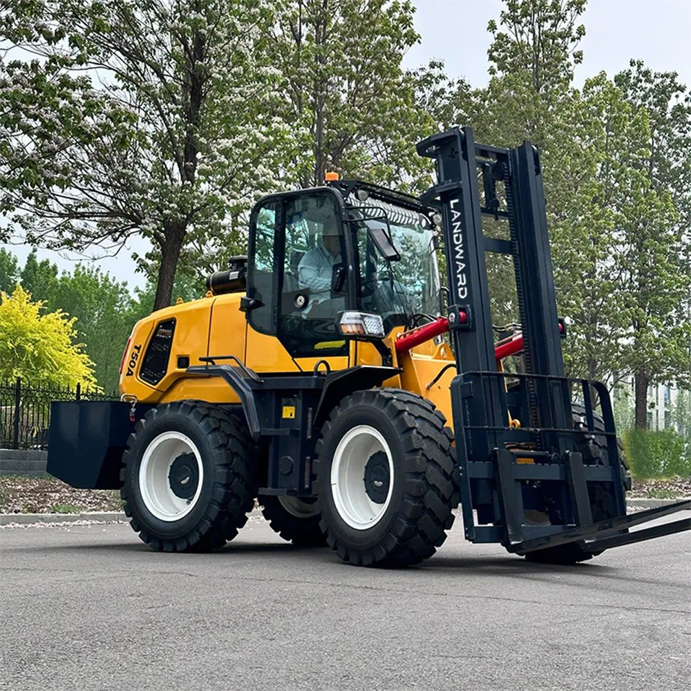 China Top Quality Warranty Factory Sale 4WD 4X4 Diesel All Rough Terrain Forklift 3 Ton 3.5 Ton 4 Ton 5 Ton Diesel Engine off Road Forklift Fast Delivery