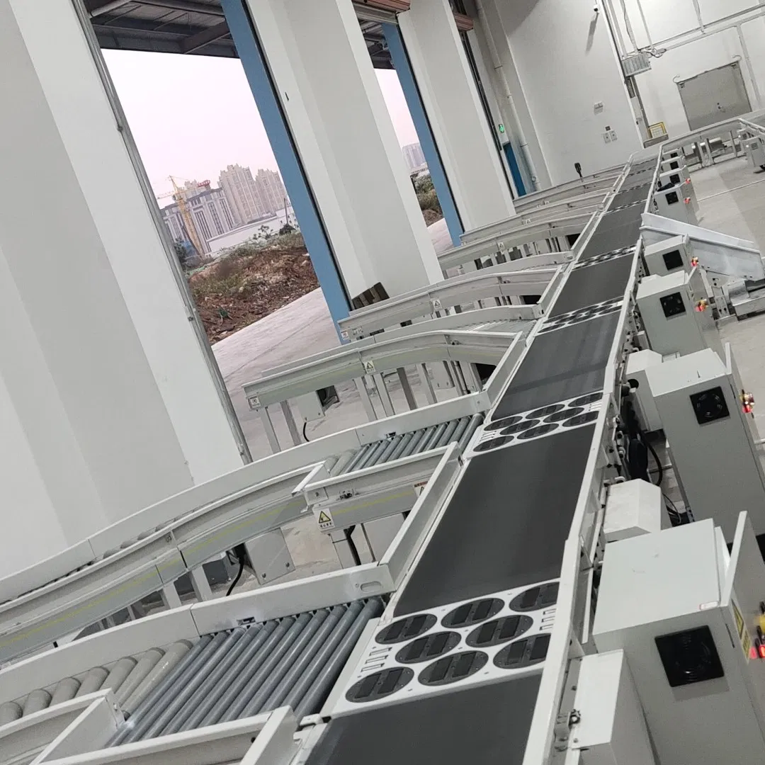 Advanced Smart Warehouse Parcel Sorting System with Swivel Wheels