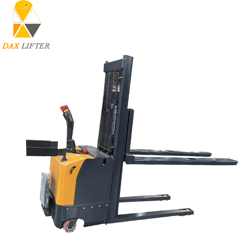 Warehouse Solution Electric Stacker 1500kg Pallet Truck with Polyurethane Wheels