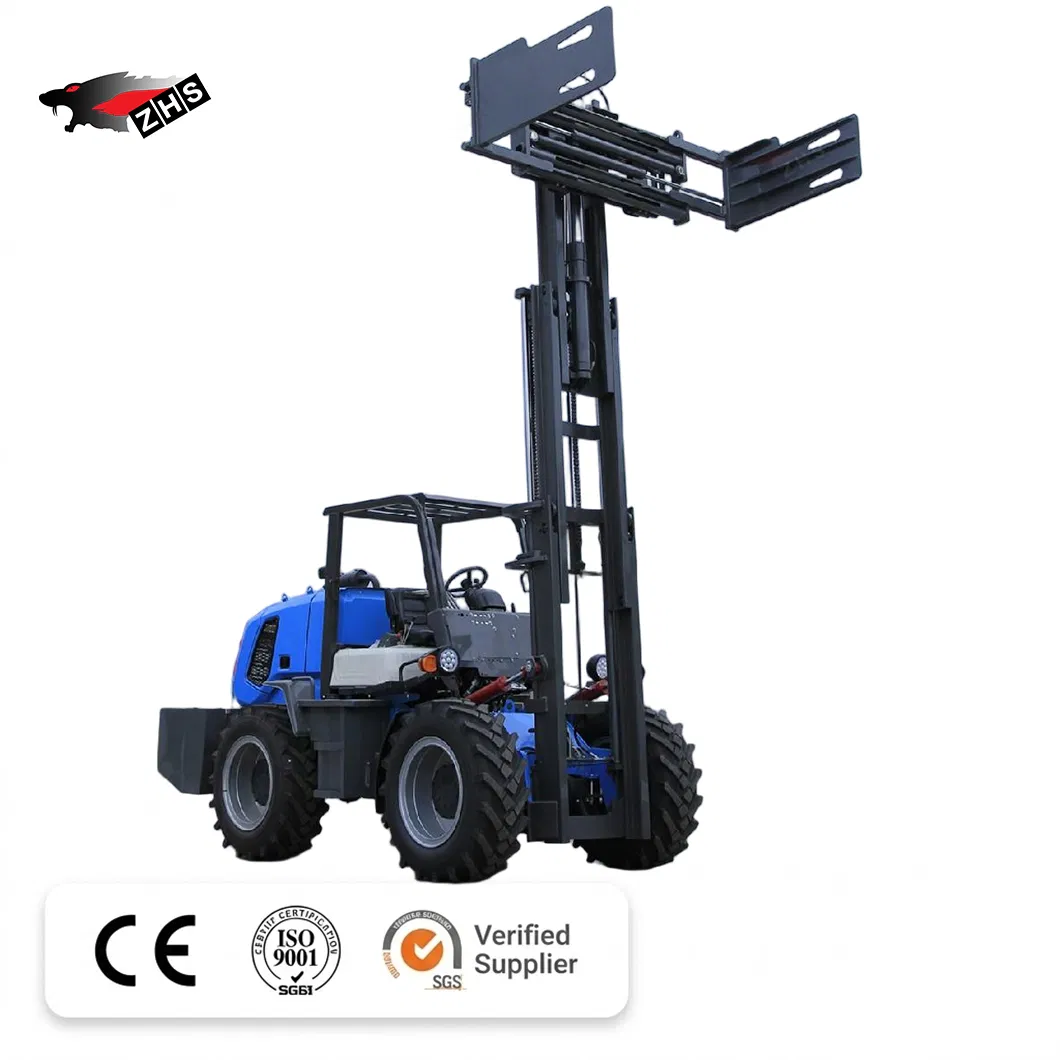 1ton/2ton/3ton/4ton/5ton/6ton CE Certification Electric/Diesel/ Engine Rough Terrain/ Offroad/Electric Hydraulic Power Offroad Forklift