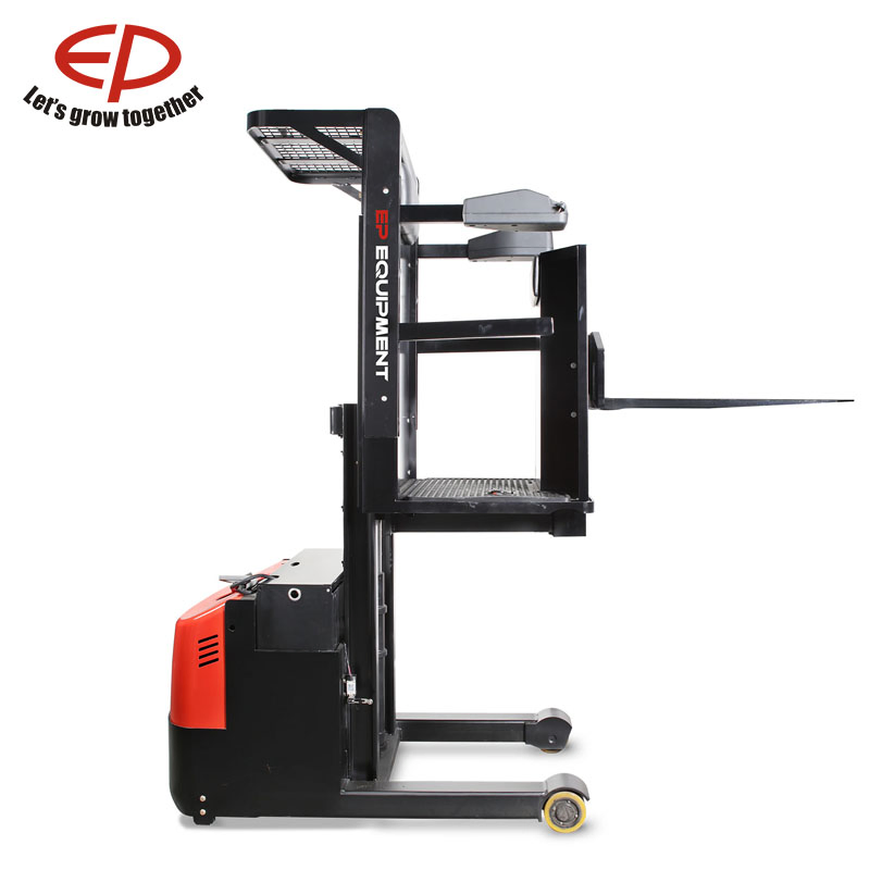 High Lifting Electric Order Picker Medium Level Order Picking Truck