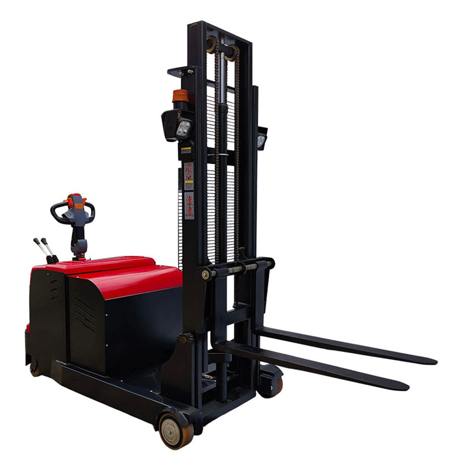 1.5t/2t Electric Stacker Stand-on Type Counterbalance Forklift for All Pallets