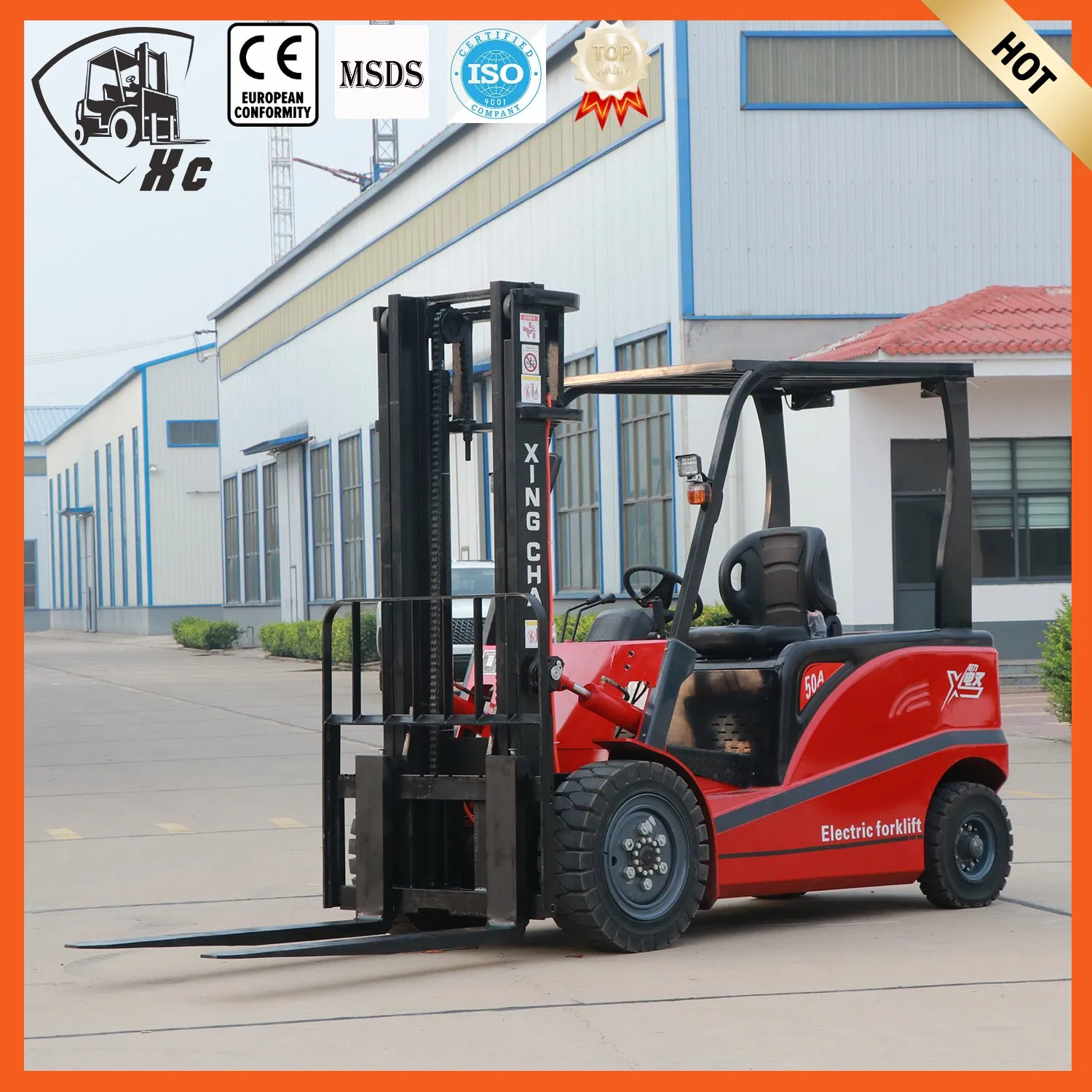 High-Performance 2-4 Ton Counterbalance Electric Forklift AC Motor