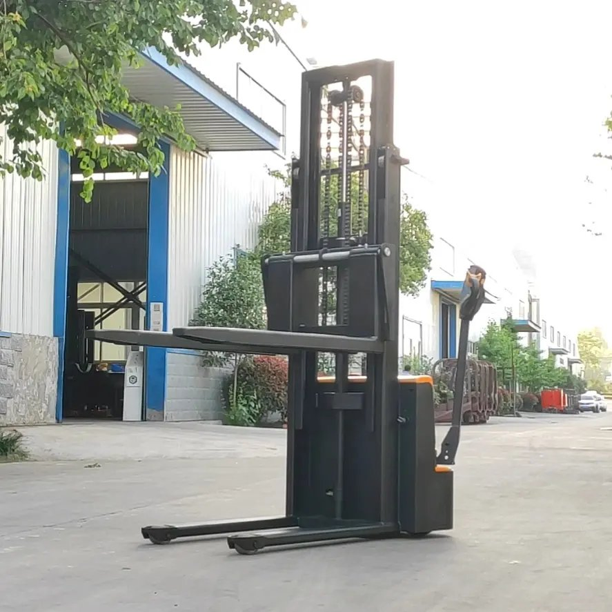 Vmax 1.2 Ton 1.5 Ton Walkie Type Electric Pallet Stacker