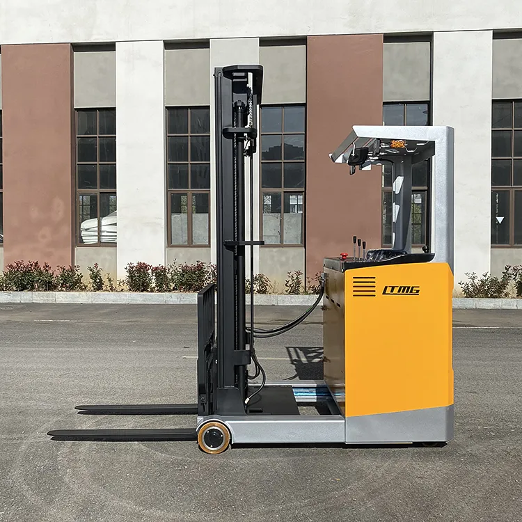 Electric Reach Stacker Side View