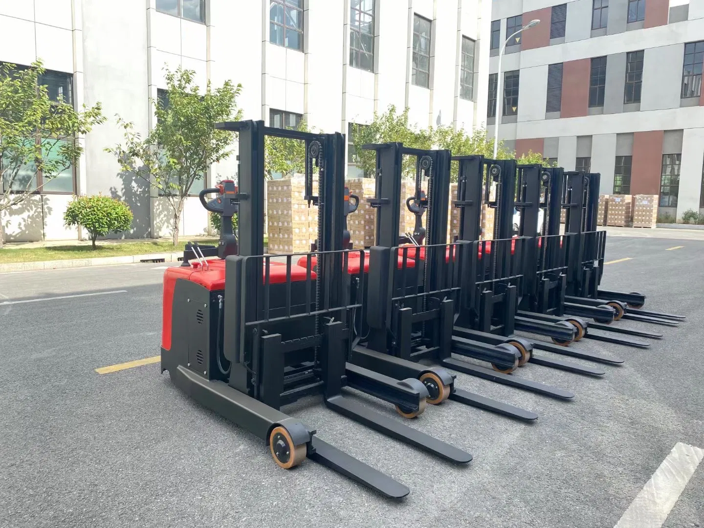 Tfa220 2t Electric Reach Truck with High Lifting 5m Battery Forklift Stacker